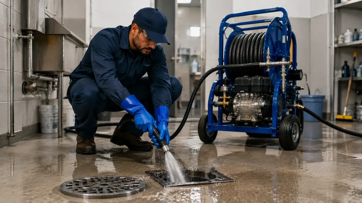 Floor Drain Hydro Jet Cleaning in American Canyon