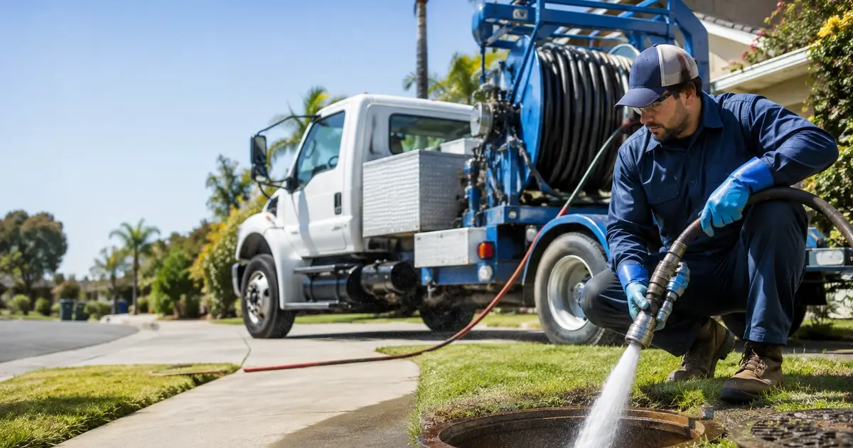Hydro jet sewer cleaning American Canyon