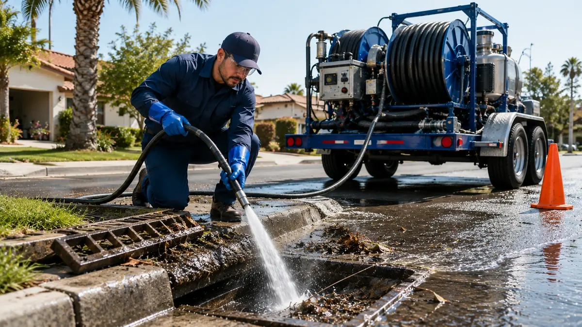 Storm Drain Hydro Jet Cleaning in American Canyon